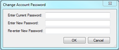 Change Password User Interface