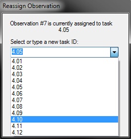 Reassign Observation Window
