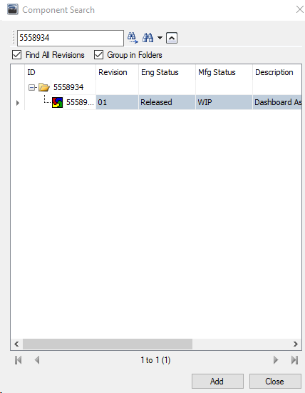 Component Search