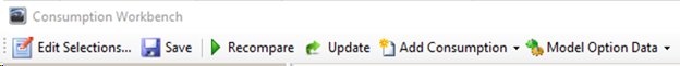 Consumption Workbench Tab Options