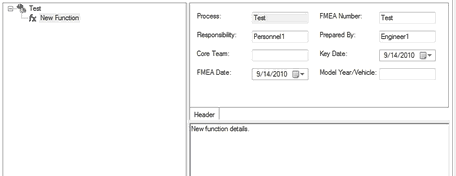 FMEA New Function