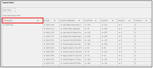 Figure 4. Export Data Moving Fields