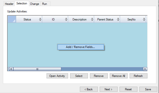 Adding and Removing Fields