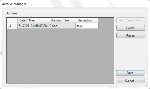 Time Study Archive Manager